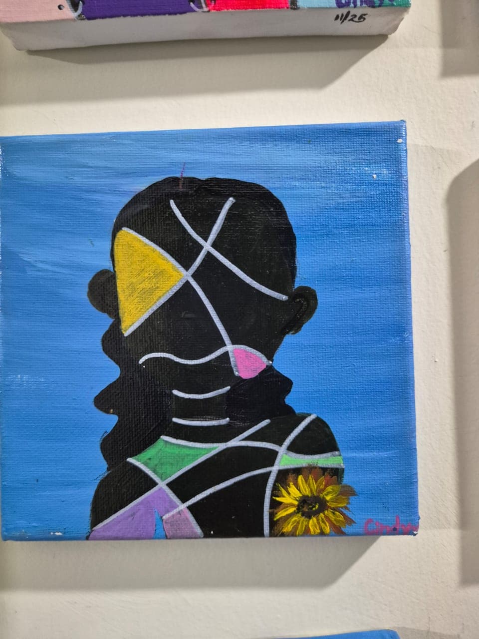 Painted artwork shown as a finished piece
