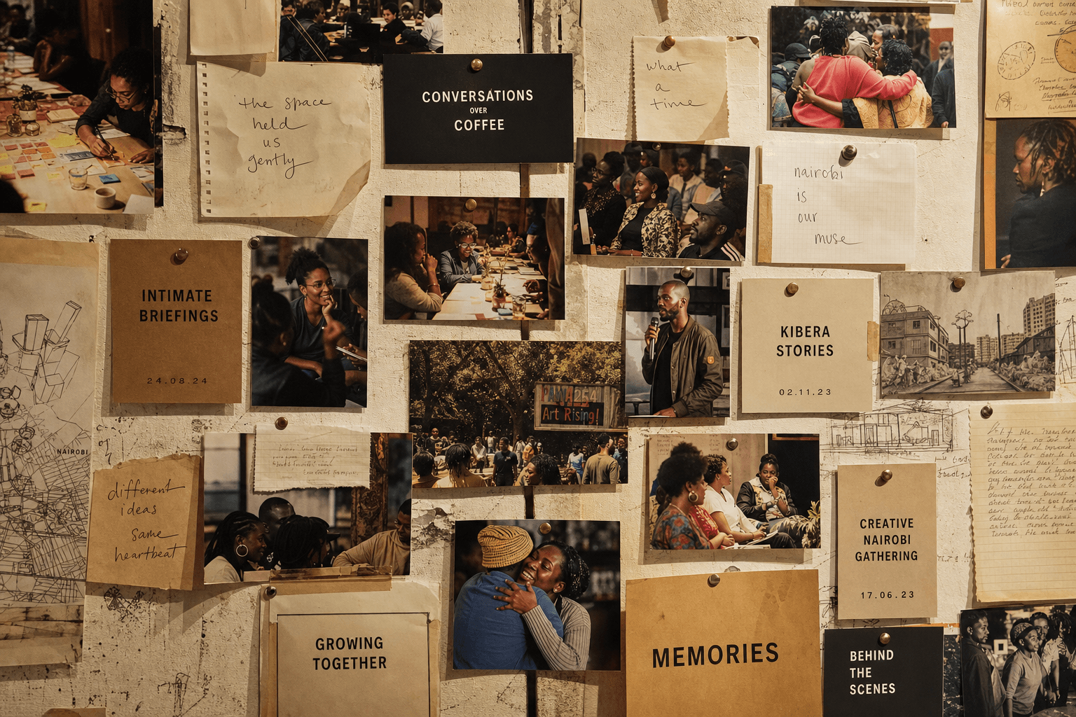 A quiet arrangement of paper, notes, and traces of memory